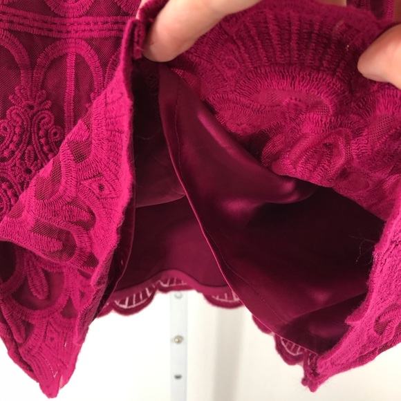 Finders Keepers Pink Lace Awake Cherry Skirt XS - Picture 3 of 8